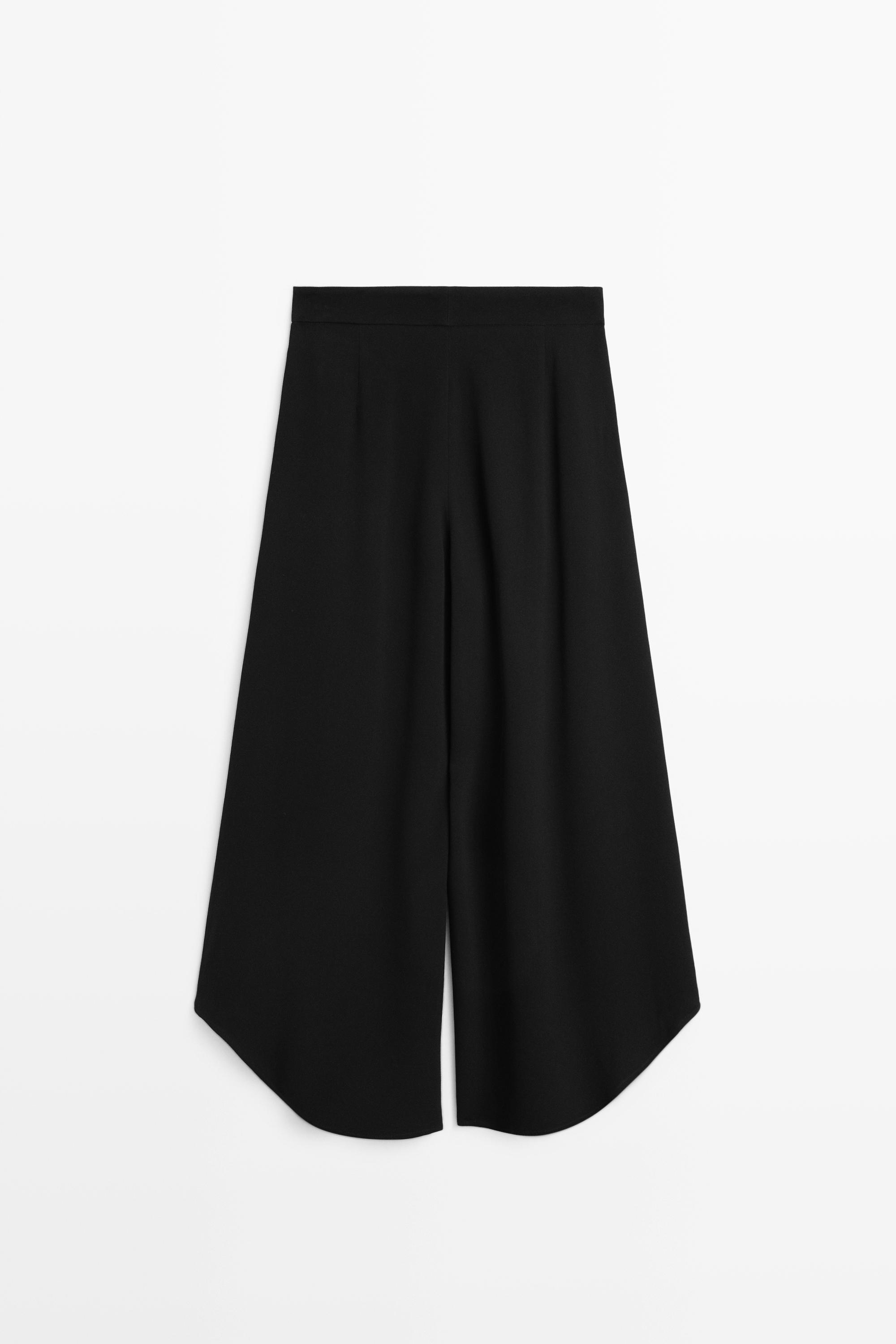 Pantalon large à plis